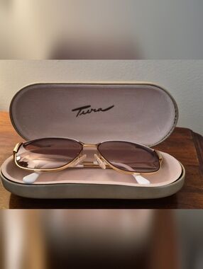 Vintage Tura Sunglasses With Case